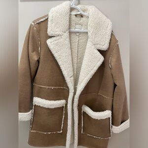 Gentle Fawn Sherpa Suede Coat